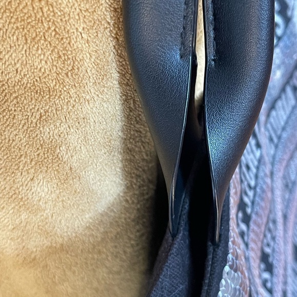 Victoria’s Secret Tote Bag – Black & Silver Sequin Bling Shopper Large Carryall - Picture 7 of 7